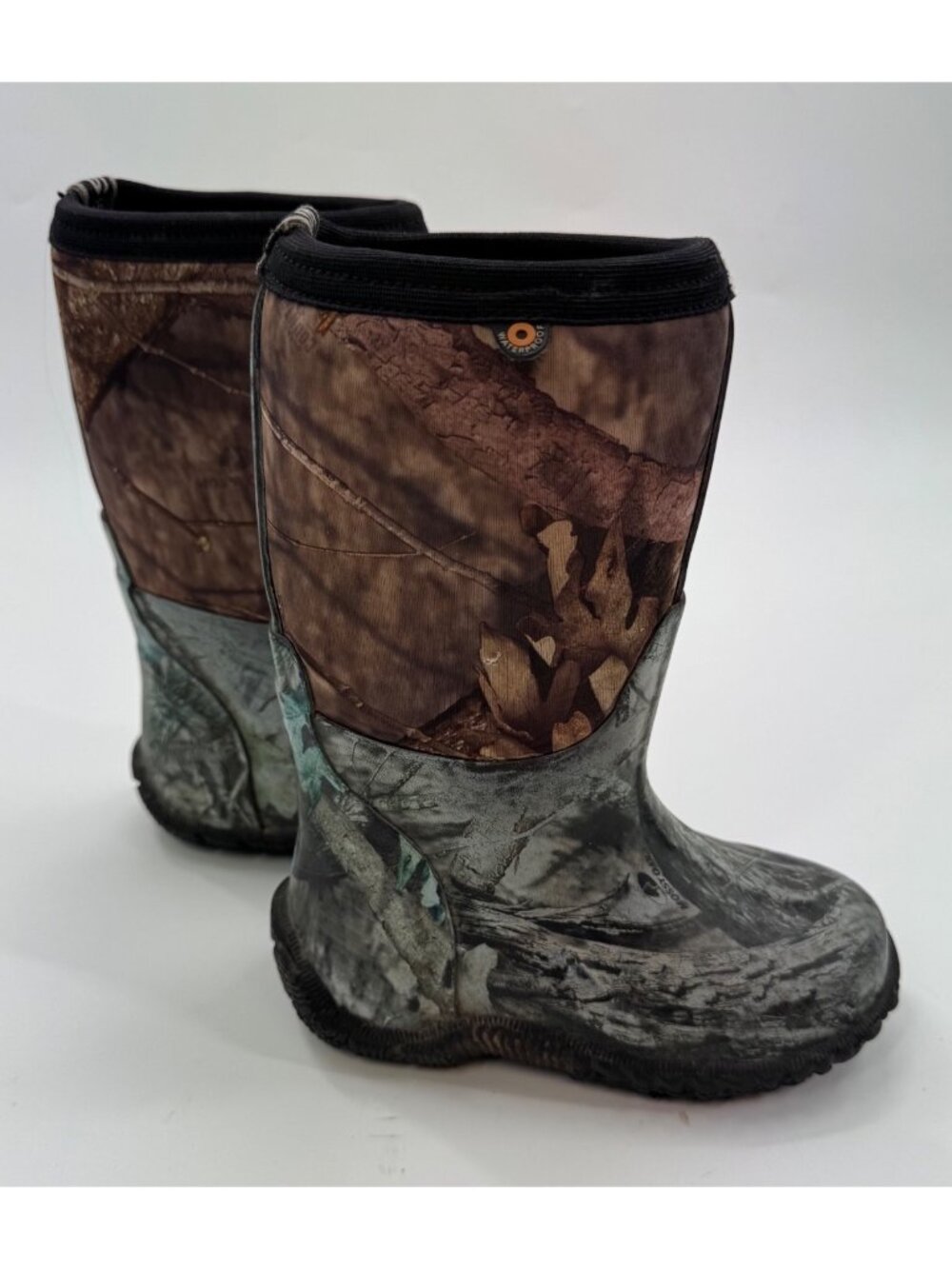 Bogs Kids Classic High Waterproof Insulated Boots Mossy Oak Camo Size 11